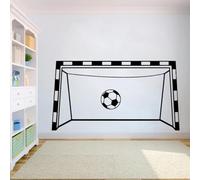 JCSMKFQ Adhesivo de vinilo para pared de portería de fútbol deportivo adhesivo deportivo para pared arte Mural red de fútbol calcomanía para habitación de niños