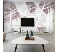 JCSMKFQ Papel tapiz mural 3D abstracto de mármol con fondo geométrico decoración del hogar pintura de pared arte de pared adhesivo de tela de seda