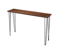 JCSRYD Mesa de Bar Larga Rústica Industrial, Mesa Consola Estrecha Detrás del Sofá, Consola Recibidor y Mueble de Pasillo Fina para Salón(47 * 8 * 31in/120 * 20 * 80cm)