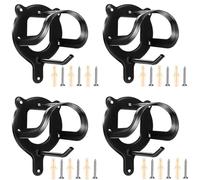 JCTEEY 4 Piezas Soporte Caballo de Metal, Cabestro Para Caballos, Soportes de Brida Para Caballos Gancho para Bridón con Tubos de Expansión Y Tornillos Para Cuarto de Aperos Granero Establo
