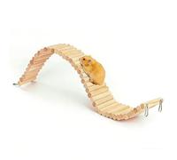 JCTEEY Puente para hámsters, 60 * 8 cm Escalera Larga para Hámsters Valla de Madera Flexible para pájaros, Loros, Ratones, Ratas, petauros del azúcar, Chinchillas