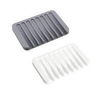 JCUGSBS 2 Paquetes Porta Sapone Solido Jabonera Baño Jabonera Viaje Soap Holder Rejilla de Drenaje Puede Contener Esponjas para Lavar Platos Bolas de Limpieza Jabón Champú y Gel de Ducha