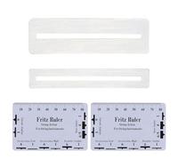 JCUGSBS 2 pcs Guía de Acción de Cuerdas con 2pcs separadores,Configuración de Regla Medidor de Medición para Herramientas de Luthier Herramienta de Medición de Guitarra