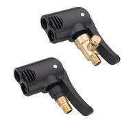 JCUGSBS 2 Piezas Adaptador Inflador,Boquilla Inflador Neumaticos, Boquilla Inflador Abrazadera Válvula Para Válvula Neumático Coche,Boquilla Inflador Ruedas,Boquillas Inflado Neumático