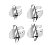 JCUGSBS 4 Piezas Prensatelas Maquina Coser de 3-6 mm Prensatelas Dobladillo en Espiral Costura Accesorios Prensatelas Universal para Dobladillos Prensatelas Dobladillo Enrollado para Doméstico