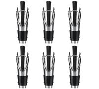 JCUGSBS 6 Pcs Tapon Cava Champagne Tapon Botella Cava Tapon Hermetico para Cava Tapa Botellas de Vino Tapones Universal para Conservar el Cava Vino Champagne, Antigoteo Mantiene