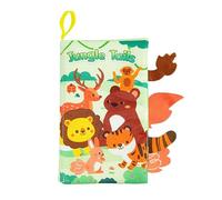 JCUGSBS Libros de Tela para Bebes, Libro Interactivo Blandos para Bebe Recien Nacido Niños, Libro de Juguetes Aprendizaje y Educativo, Animales Libro Sensorial Suave de Actividades para Bebé