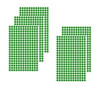JCUGSBS Pegatinas de puntos redondas de 10 mm, color verde, puntos de marcado autoadhesivos, resistentes al agua, pegatinas pequeñas de codificación de colores, 2040 unidades
