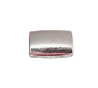 JCVBN - 1 funda de lujo para lentes de contacto para mujer, soporte rígido y bonito para lentes, Silver, Organizador de bolsas