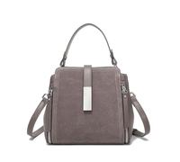JCVBN - Bolso bandolera de piel de ante natural para mujer, estilo vintage, de lujo, diseño de piel vacuno, Gray, 20x11x20cm