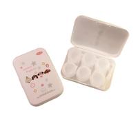 JCVBN - Caja de almacenamiento portátil para lentes de contacto, 3 pares, para viaje, A2, Organizador de bolsas