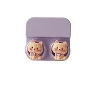 JCVBN - Funda para lentes de contacto ABS con estampado de dibujos animados y portátil, estilo cajón, con pinzas y varita de succión, A20, Organizador de bolsas