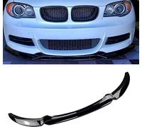 JCVT Alerón Delantero Coche para BMW Serie 1 E82 Coupe E88 2007 2008 2009 2010 2011 2012 2013, Splitter Difusor Lip Mentón ProteccióN Exteriores Accesorios, A/Black