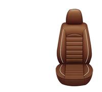 JCVT Cuero Fundas Asientos Coche para Audi A6 C8 Avant, Delanteros Y Traseros Cómodo Y Transpirable Cubreasientos Protectores,A/Brown