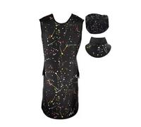 JCWGLY Delantal de Plomo Delantal De Plomo Negro con Collar Tiroideo Y Gorro De Plomo para Rayos X, Traje De Protección contra La Radiación De 0,35 Mmpb/0,5 Mmpb(0.35mmpb,60x90cm/23.6x35.4in)