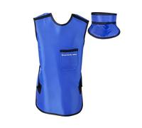 JCWGLY Delantal de Plomo Delantal De Plomo para Radiografías, Chaleco De Plomo para Radiografía Dental Infantil con Collarín Protector De Tiroides para Protección Radiológica(0.5mmpb 60x50cm)