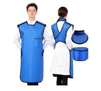 JCWGLY Delantal de Plomo Kit De Delantal De Protección con Plomo, Chaleco con Collar Protector De Tiroides Y Gorro De Plomo, Ligero, para Radiografías, Odontología Y Veterinaria(0.35mmpb,110X60 CM)