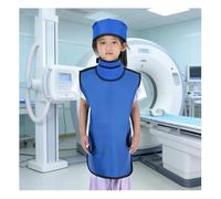 JCWGLY Delantal de Plomo Traje De Plomo para Niños De Rayos X De 0,5 Mmpb, Juego De 3 Piezas, Delantal De Plomo con Cuello De Protección Tiroidea Y Tapa para Protección contra La Radiación