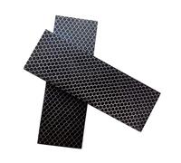 JCWGLY Escalas Losas Cuchillos 2 Básculas De Resina Para Mango De Cuchillo, Para Hacer Cuchillos Y Esculpir Manualidades(Black,12x4x0.8 cm)