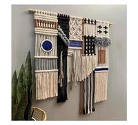 JCWGLY Tapiz De Pared Grande De Macramé para Sala De Estar, Dormitorio, Tejido A Mano, Cuerda De Algodón, para Decoración del Hogar, Hotel Y Oficina(110x120cm/43.3x47.3in)