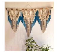 JCWGLY Tapiz De Pared Grande De Macramé Tejido A Mano, Colorido Estilo Art Déco, con Cuerda De Algodón para Decoración del Hogar, La Oficina, El Hotel Y La Habitación(11)