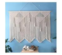 JCWGLY Tapiz Grande De Macramé para Colgar En La Pared, Tejido A Mano con Cuerda De Algodón Y Borlas para Decoración De Habitaciones De Hotel O Casa De Familia(110x100cm/43.3x39.38in)