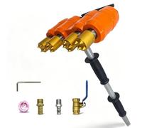 jcwwolk Desbastadora Neumática Portátil, Martillo Neumático para Hormigón, Máquina De Cincelado Neumática De 2/3/4 Cabezales, para Rugosidad De Superficies De Hormigón, 4 Cabezales