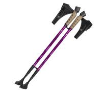 JCXIOC Bastones de Senderismo Bastones for Caminar, bastón telescópico de aleación de Aluminio, bastón for Caminar, 2 uds.(2PCS Purple)