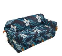 JCXIOC Funda de Sofá con Falda 1 Funda elástica Estampada for sofá con Falda, Protector de Muebles for Dormitorio, Sala Estar, decoración del hogar(Color 10,2seater(145-185cm))