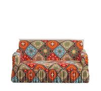 JCXIOC Funda de Sofá con Falda 1 Funda elástica for sofá con Estampado geométrico(Color 2,X-Xlarge(300-350cm))