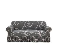 JCXIOC Funda de Sofá con Falda Funda de sofá elástica con Estampado Volantes for Sala Estar, Protector Muebles, fácil Instalar y Lavable(Color 8,4-Seater 235-300cm)