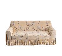 JCXIOC Funda de Sofá con Falda Funda de sofá elástica con faldón, Lavable, Protectora Muebles, Fundas Estampadas Base for Sala Estar(Color2,3-Seater 190-230cm)