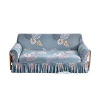 JCXIOC Funda de Sofá con Falda Funda de sofá elástica con faldón, Lavable, Protectora Muebles, Fundas Estampadas Base for Sala Estar(Color 8,2-Seater 145-185cm)