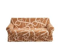 JCXIOC Funda de Sofá con Falda Funda de sofá elástica con faldón, Lavable, Protectora Muebles, Fundas Estampadas Base for Sala Estar(Color3,4-Seater 235-300cm)