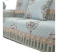 JCXIOC Funda de Sofá con Falda Funda de sofá Universal con Falda Grande for Las Cuatro Estaciones, Antideslizante, for Sala Estar, cojín Encaje, Toalla(Color 2,40x90cm 3edge 18cm)