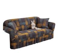 JCXIOC Funda de Sofá con Falda Funda Protectora elástica for sofá con Falda de 1, 2, 3 y 4 plazas(Color 22,M)