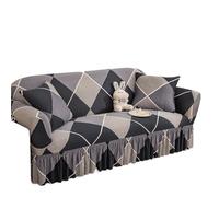 JCXIOC Funda de Sofá con Falda Funda Protectora elástica for sofá con Falda de 1, 2, 3 y 4 plazas(Color 23,M)