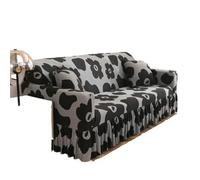 JCXIOC Funda de Sofá con Falda Funda Protectora elástica for sofá con Falda de 1, 2, 3 y 4 plazas(Color 8,L)