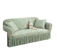 JCXIOC Funda de Sofá con Falda Funda Protectora elástica for sofá con Falda de 1, 2, 3 y 4 plazas(Color 21,L)