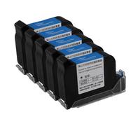 JCxYGAP 1 2 5 10 PCS JS12 Impresora de inyección de Tinta portátil 600 dpi Premier A Nivel 12 7 Mm Altura de impresión Secado rápido Eco solvente Cartucho de Tinta Colorido(JS12-Black-5pcs)