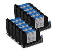 JCxYGAP 1 2 5 10 PCS JS12 Impresora de inyección de Tinta portátil 600 dpi Premier A Nivel 12 7 Mm Altura de impresión Secado rápido Eco solvente Cartucho de Tinta Colorido(JS12-Black-10pcs)