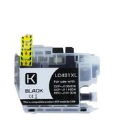 JCxYGAP 1 Uds. 1 a 2 Juegos LC431XL Cartucho de Tinta de inyección Compatible con impresoras DCP J1050DW DCP J1140DW MFC J1010DW(LC431XL-Black)