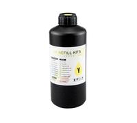 JCxYGAP 1000 ml de Tinta LED LED Compatible con DX4 DX5 DX6 PRINTTHEAD Funciona con L800 L805 R1390 R1400 R1410 4800 7800 9800 Impresoras universales(1000ml- Soft UV - Y)