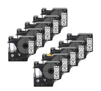 JCxYGAP 12 mm x 7m 10pk 45021 Cinta de Etiqueta Compatible Blanca en Negro para lm160 280 EtapePoint 350 La Impresora Funciona con Casete de Cinta D1 45021(Black on Clear)