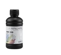 JCxYGAP Botella de 250 ml Tinta Dura CMYK Tinta LED Blanca Compatible con R1390 R2000 R1900 T50 L805 L800 L1800 Impresoras Funciona con DX4 DX5 DX6 DX7 TX800 XP600 Modelos(Hard-White)