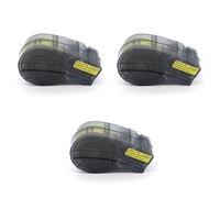 JCxYGAP Cartucho de Cinta Negro sobre Amarillo para BMP21 M21-1500-427 Compatible con Impresora de Etiquetas BMP21-PLUS BMP21-LAB Datacom(3pcs No Chip)