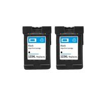 JCxYGAP Cartucho de Tinta Compatible Reemplazo de 123xl para 123 Modelos 1110 2130 2132 2133 2134 3630 3632 4513 4520(2 Black)