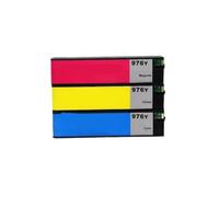 JCxYGAP Cartucho de Tinta de Pigmento Compatible para 976Y para Pagewide Pro 552DW 552DN 577DW 577Z MAVERED P55250DW P57750DW Impresora(C-M-Y-3COLORS)