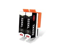 JCxYGAP Cartucho de Tinta PGI525 CLI526 PGI 525 CLI 526 Compatible con Impresora IP4850 Ix6550 MG5150 MG5250 MG6150 MG8150 MX885 MG5350(2pcs)