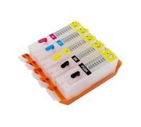 JCxYGAP Cartucho de Tinta Recargable de 5 Piezas compatibles con PGI-150 CLI-151 con Chips de Arco para MG5610 IP7210 MG5410 MX721 MX921 MG5510 IX6810